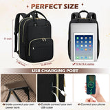 Laptop Backpack for Women 15.6 Inch Waterproof Travel Backpack with USB Port Fashion Work Business Computer Backpack Purse Large Teacher Nurse Bags Casual Daypacks for Travel College Business