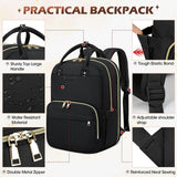 Laptop Backpack for Women 15.6 Inch Waterproof Travel Backpack with USB Port Fashion Work Business Computer Backpack Purse Large Teacher Nurse Bags Casual Daypacks for Travel College Business