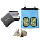 NUBILY Pet Hay Feeding Bag Hanging Feed Bag for Rabbit, Chinchilla, Guinea Pig