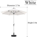 Eight-bone Umbrella Frame Outdoor Umbrella Canopy Protection Sunshade Umbrella With Crank Handle