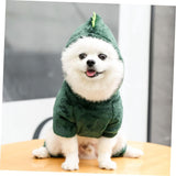 NUBILY Dog Clothes Dog Dinosaur Clothes Animal Jumpsuit Winter Clothes