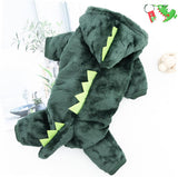 NUBILY Dog Clothes Dog Dinosaur Clothes Animal Jumpsuit Winter Clothes