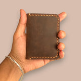 NUBILY Leather Pocket Wallet Slim Front Wallet Fit in Pocket Leather Bifold Wallet with Card Holder