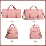 NUBILY Gym Bag for Women and Men Large Duffel Bag for Sports Pink