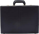 NUBILY Faux Leather Briefcase Classic Traditional Attache Black