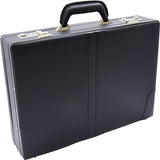 NUBILY Faux Leather Briefcase Classic Traditional Attache Black