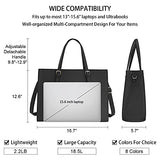 Women's 15.6in waterproof lightweight leather computer tote