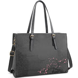 Women's 15.6in waterproof lightweight leather computer tote