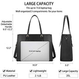 Women's 15.6 inch leather Classic Laptop bag tote