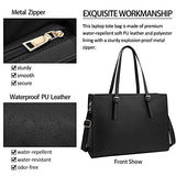 Women's 15.6in waterproof lightweight leather computer tote