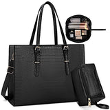 Women's 15.6 inch leather Classic Laptop bag tote